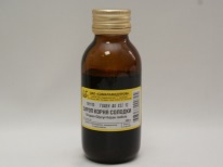 Licorice root syrup for treating wet cough in infants