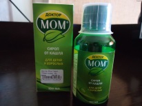 Syrup Dr. Mohm for the treatment of laryngitis cough in a child