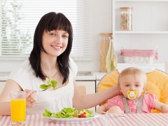 Madre lactante comida