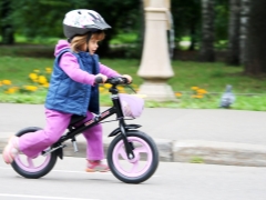 The runbike is a great vehicle for children from 2 to 5 years old.