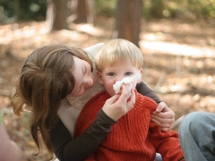 È possibile camminare con un bambino con il raffreddore?