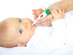 What is the temperature associated with teething in children?