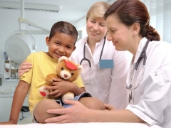 La tasa de reticulocitos en la sangre de los niños.