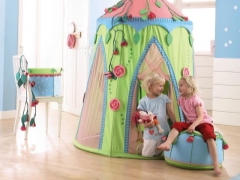 Children's play tents in the house and apartment