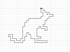 Graficzne dyktowanie Kangur