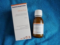 Amoxicillin granules for the preparation of suspensions (syrup) for children