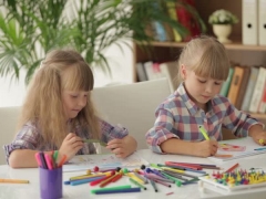 Desk for two children