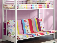 Children's bunk beds with a sofa