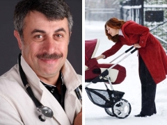 Dr. Komarovsky about walking with a newborn in winter