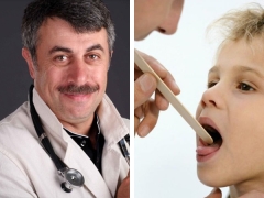 Doctor Komarovsky about how to treat a red throat in a child