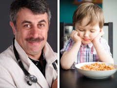 Doctor Komarovsky’s tips on what to do if a child has a bad appetite.