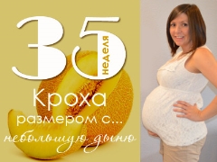 35 week of pregnancy: what happens to the fetus and the expectant mother?