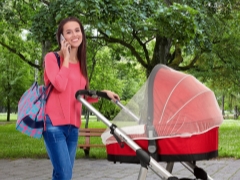 How to choose a mosquito net on the stroller and how to fix it?