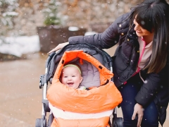 When can a child be transplanted to a stroller?