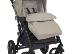 Features strollers with a large berth