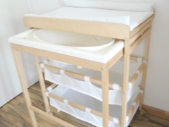 Changing table with bath: features and selection