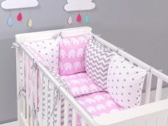 Choosing bed linen in the crib for a newborn