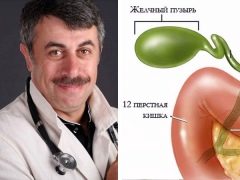 Dr. Komarovsky sui problemi con la cistifellea