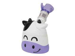 Inhalador de vapor para bebés en forma de vaca.