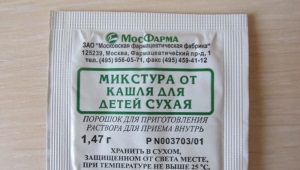 Dry cough mixture for children