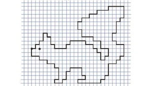 Graficzne dyktowanie na komórce dla dzieci w 1 klasie