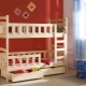 Bunk bed para sa mga bata na may panig