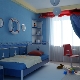 Curtains to the nursery in the marine style