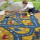 Children's carpet with roads