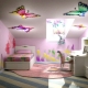 Stretch ceilings for a girl's child's room