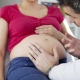 At what time is a cesarean section usually done and what does it depend on?