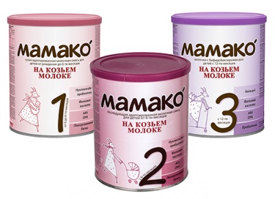 Baby mixes on goat milk Mamako