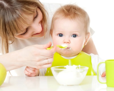 Kéfir con requesón para un niño.