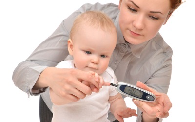 Measuring insulin levels in a child