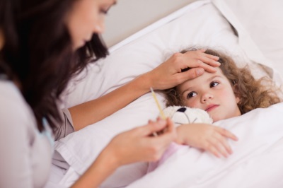 Alta temperatura in un bambino, mamma