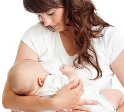 Baby at mom's hands