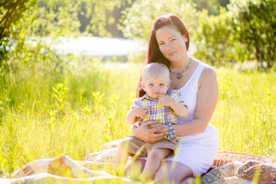 Bambino di 1,5 anni con mamma