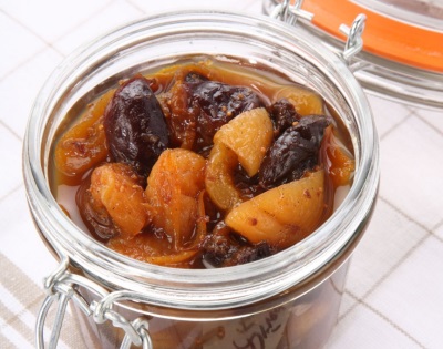 Dried fruits in compote