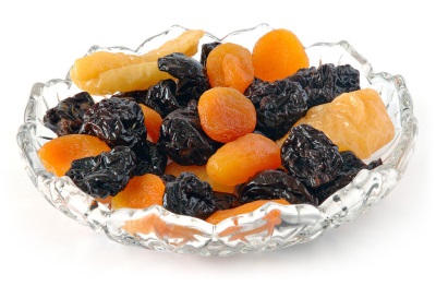 Prunes and dried apricots