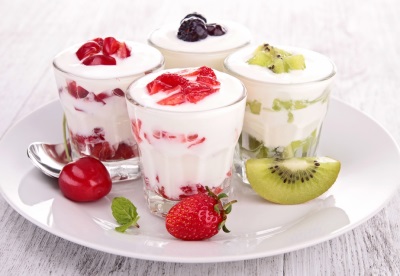 Yogurt con fruta