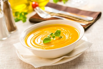 Zuppa di purea di zucca