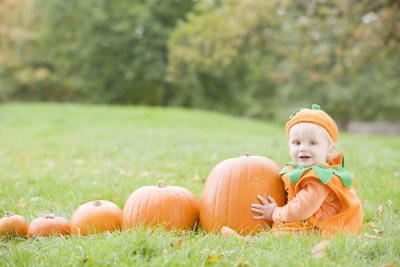 Zucca e bambino