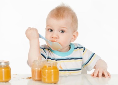 Puré de calabaza come bebe