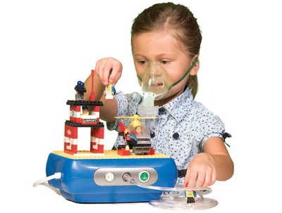 Inhaler in the form of a ship - a toy for a child