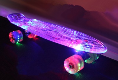 Backlit penny boards