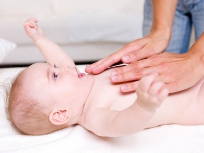 Baby cough massage