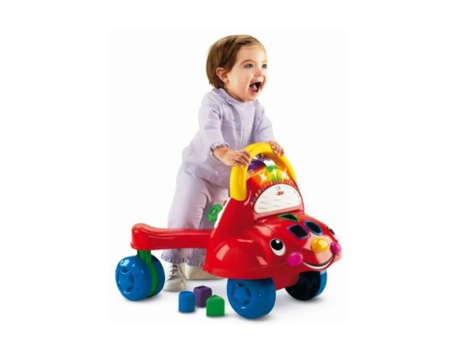 Child with a car - active games